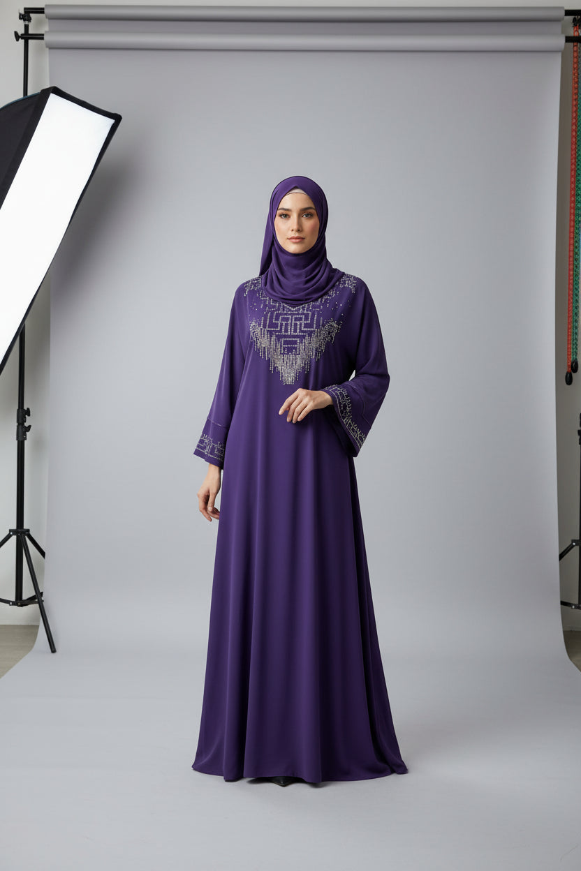 Gandoura VIOLETTE POUR MAISON ET TOUTE OCASION