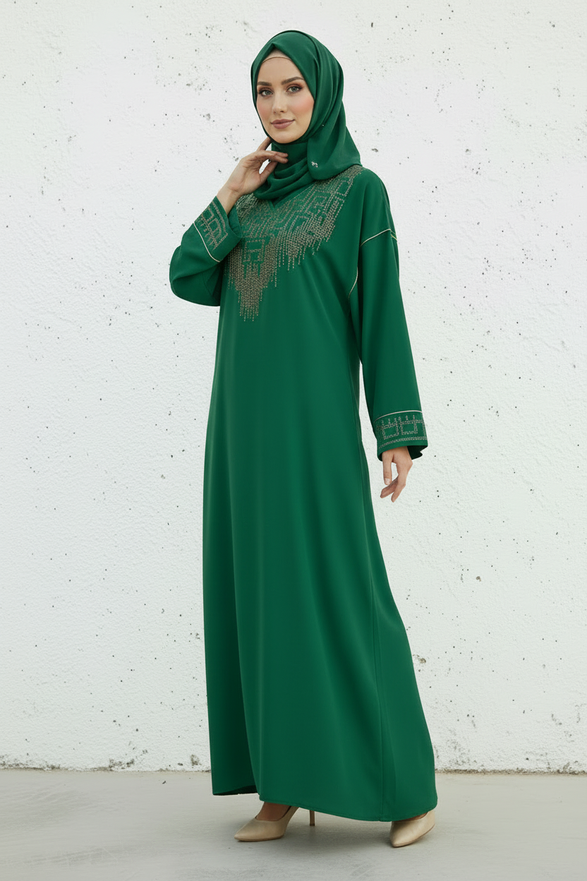 Gandoura VERTE MAISON TOUTE OCASION