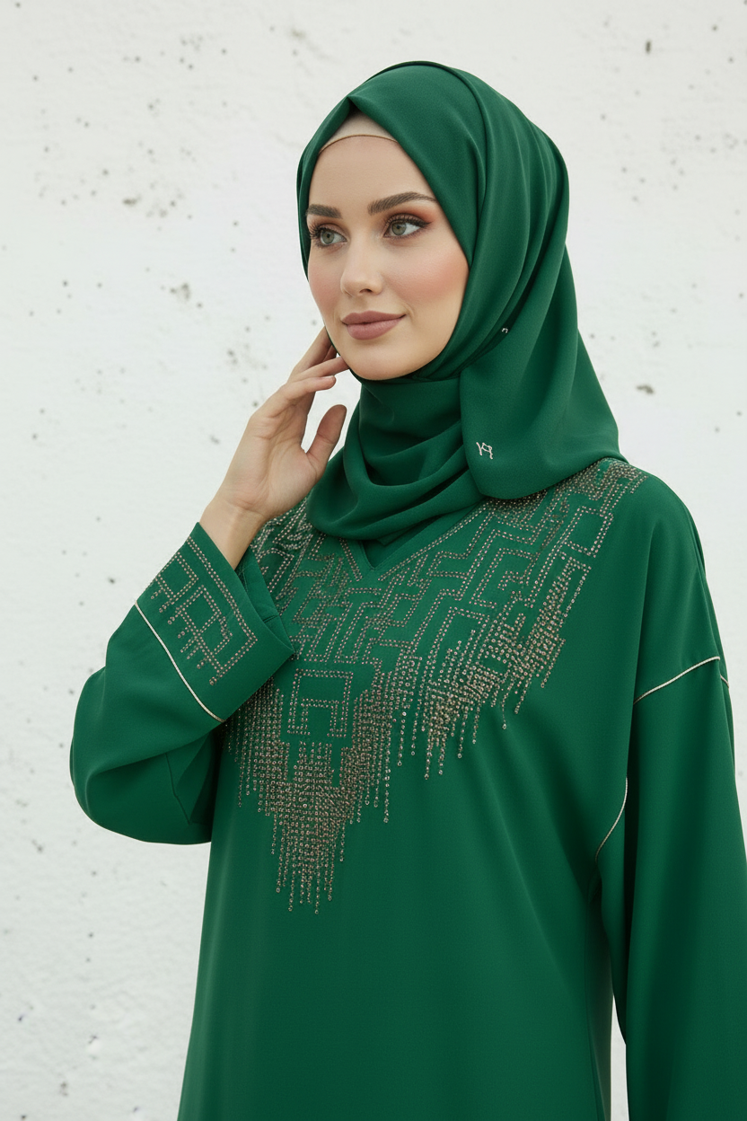 Gandoura VERTE MAISON TOUTE OCASION