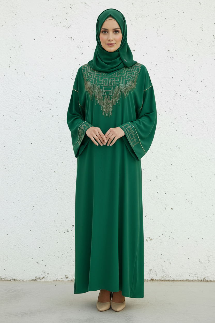 Gandoura VERTE MAISON TOUTE OCASION